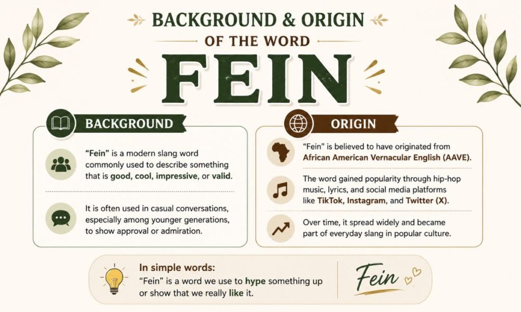 Background & Origin of the Word "Fein"