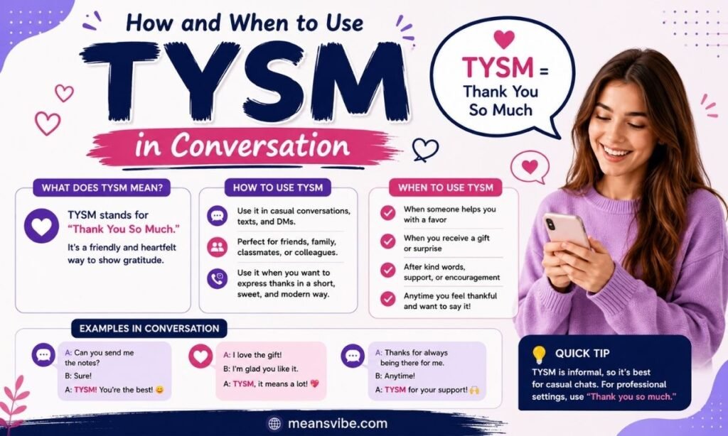 How and When to Use TYSM in Conversations