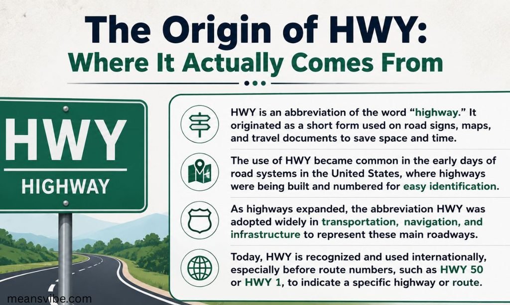 The Origin of HWY Meaning : Where Does It Actually Come From?