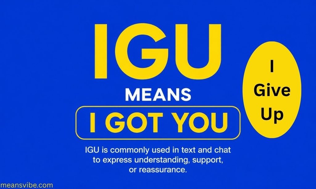 What Does IGU Mean in Text?