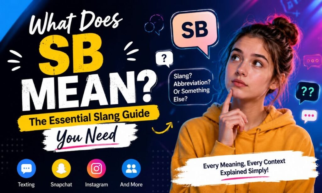 What Does SB Mean The Essential Slang Guide You Need