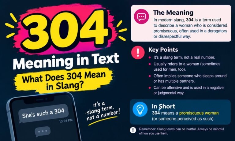304 Meaning in Text What Does 304 Mean in Slang