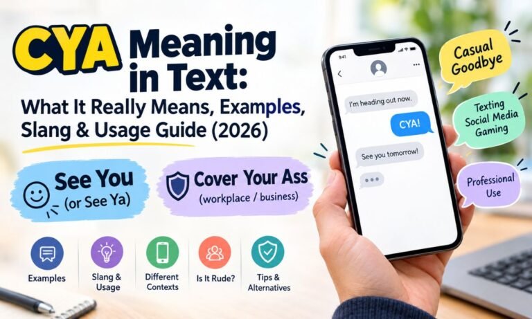 CYA Meaning in Text What It Really Means, Examples, Slang & Usage Guide (2026)