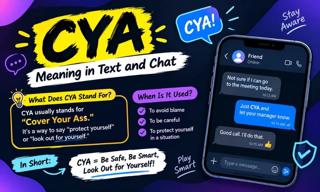 CYA Meaning in Text and Chat