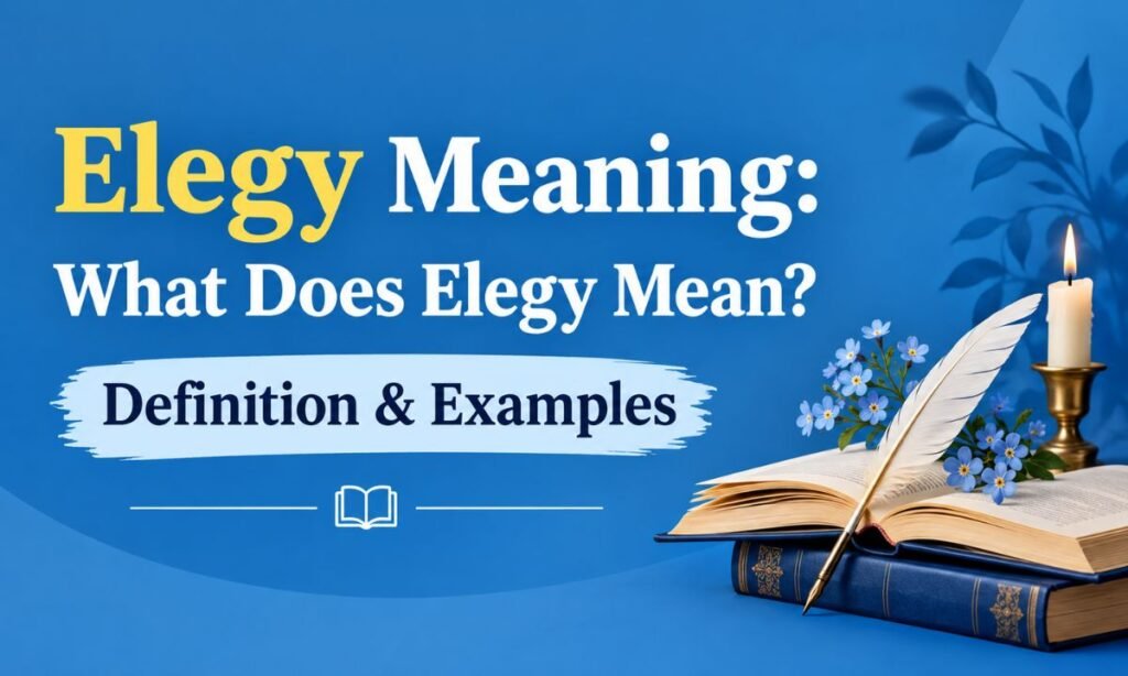 Elegy Meaning What Does Elegy Mean Definition & Examples