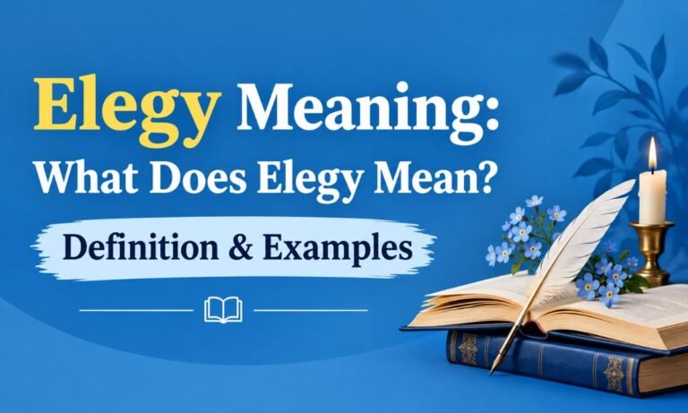 Elegy Meaning What Does Elegy Mean Definition & Examples