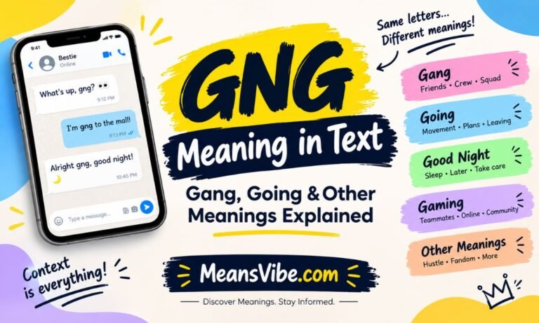 GNG Meaning in Text Gang, Going & Other Meanings Explained
