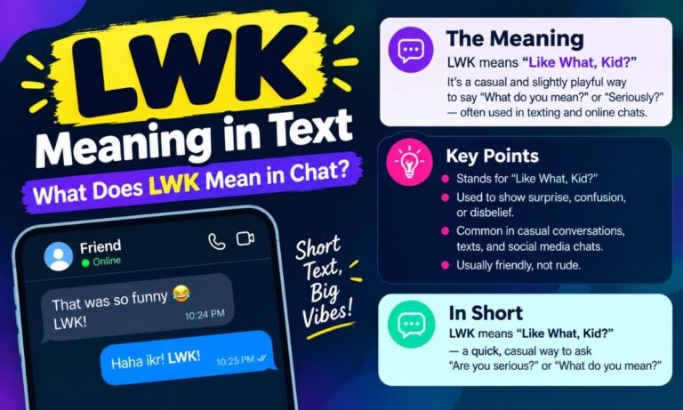 LWK Meaning in Text What Does LWK Mean in Chat