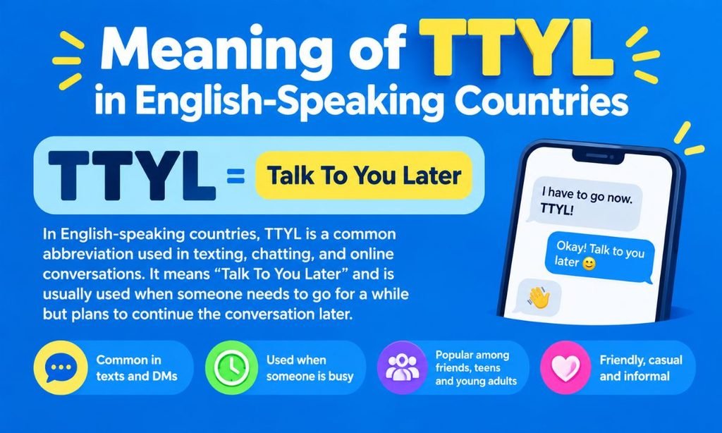 Meaning of TTYL in English-Speaking Countries