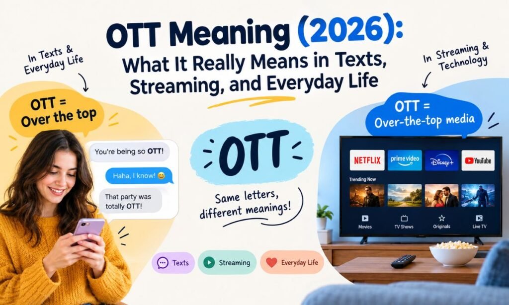 OTT Meaning (2026) What It Really Means in Texts, Streaming, and Everyday Life
