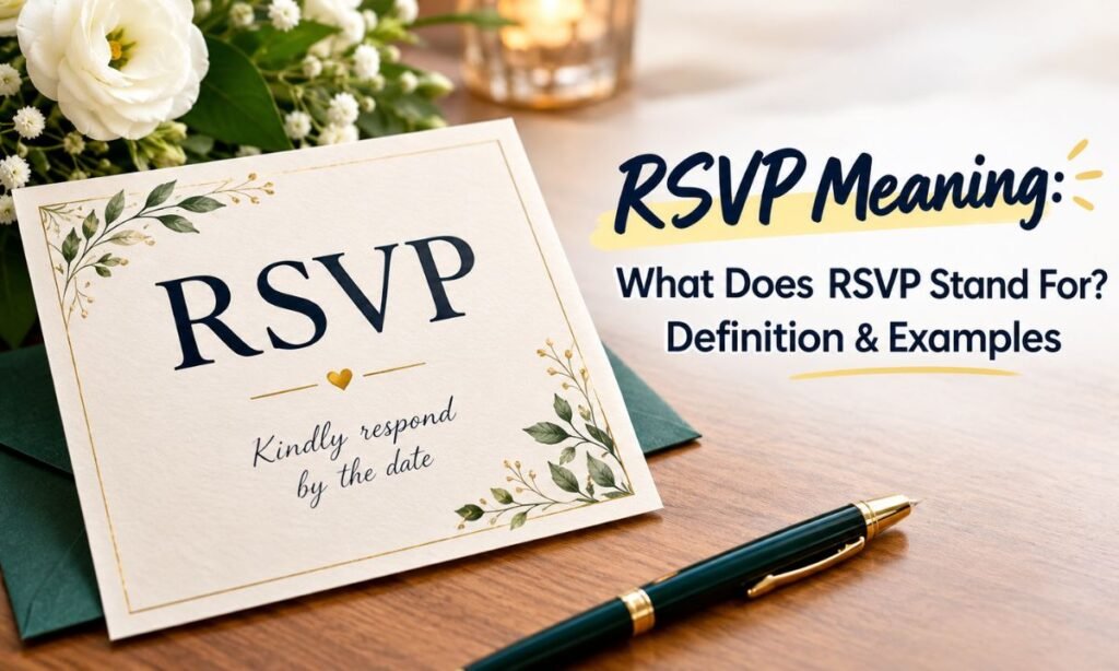 RSVP Meaning What Does RSVP Stand For Definition & Examples
