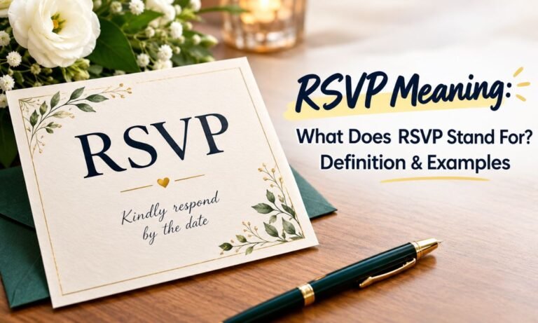 RSVP Meaning What Does RSVP Stand For Definition & Examples