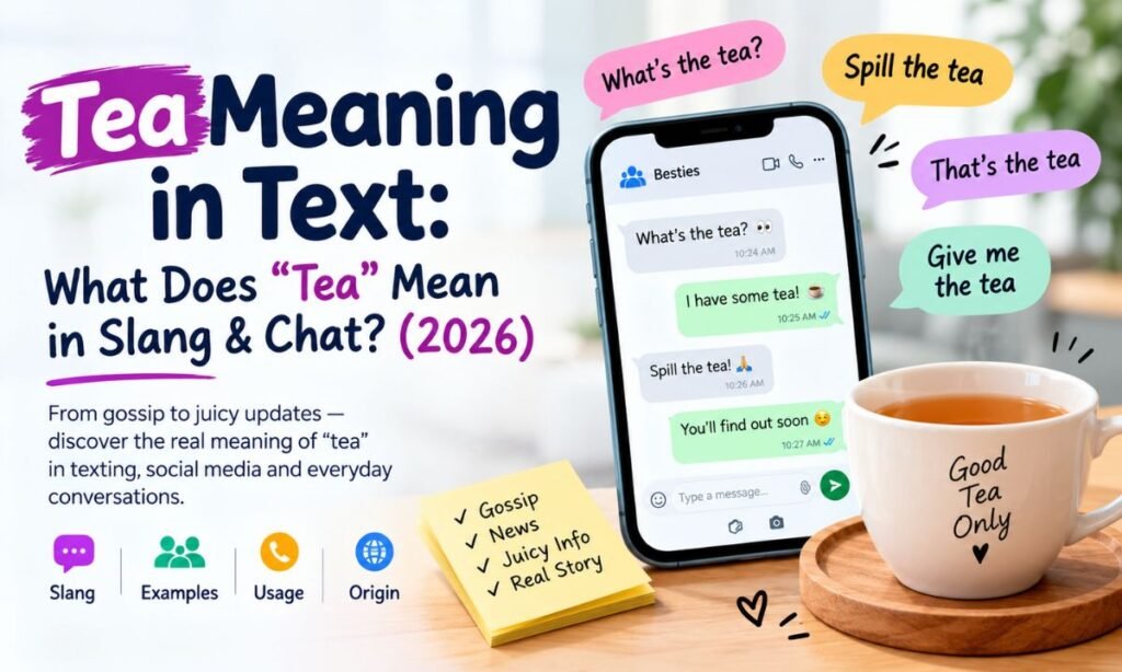 Tea Meaning in Text What Does “Tea” Mean in Slang & Chat (2026)