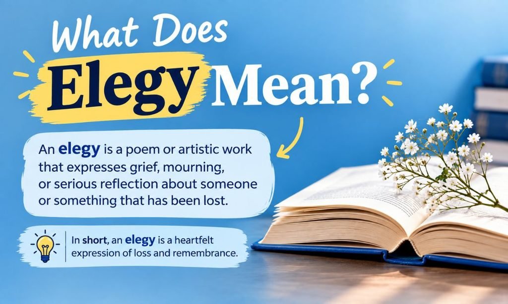 What Does Elegy Mean?