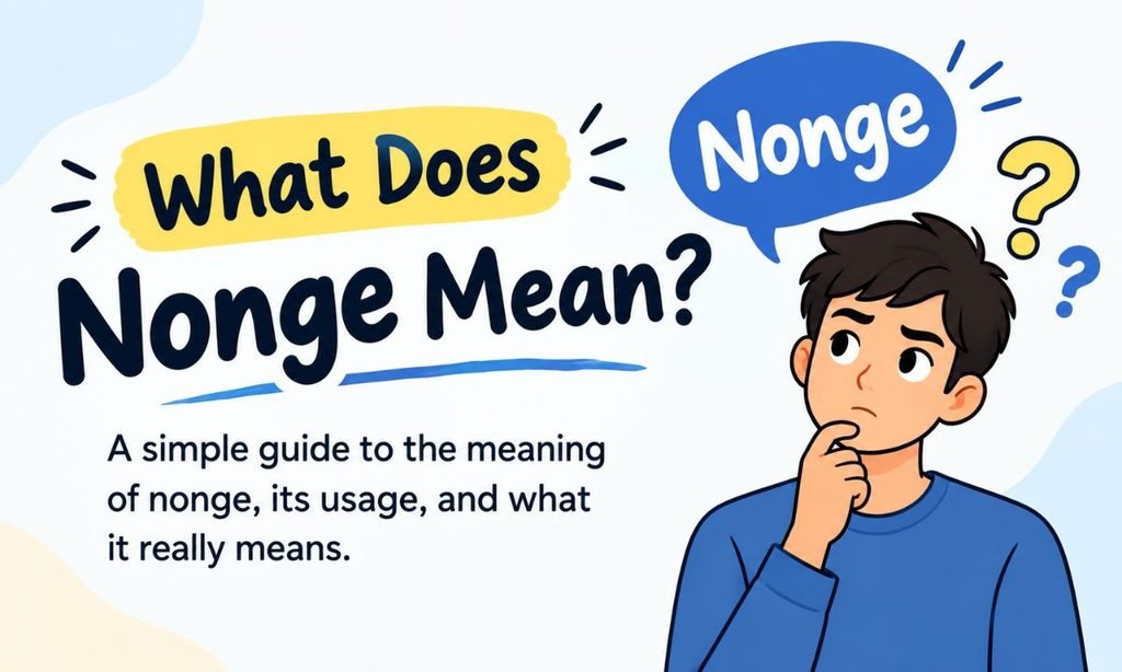 What Does Nonge Mean?