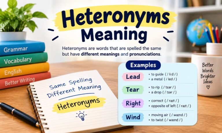 Heteronyms Meaning_ Words That Look Alike but Sound Different